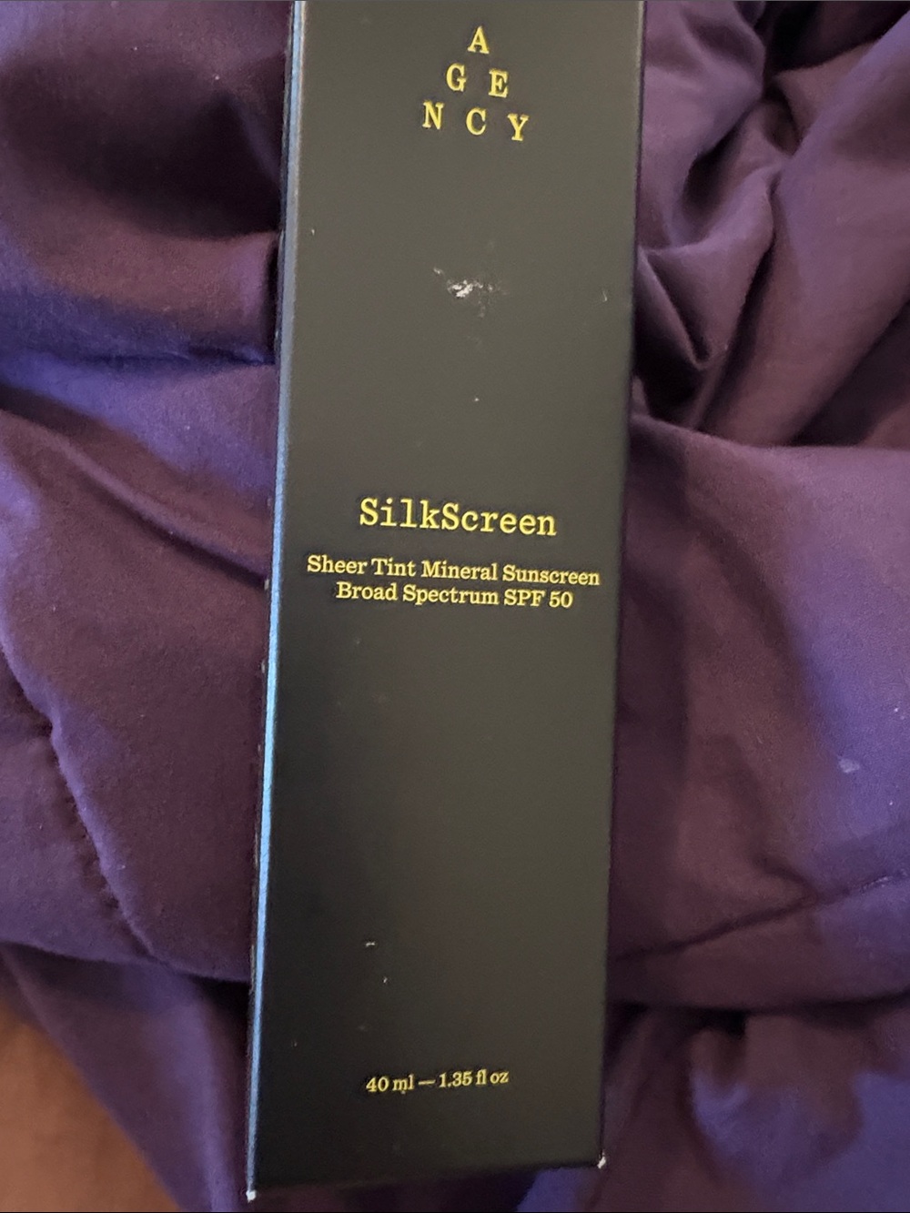 SilkScreen Sheer Tint Mineral Sunscreen SPF 50 — Purple